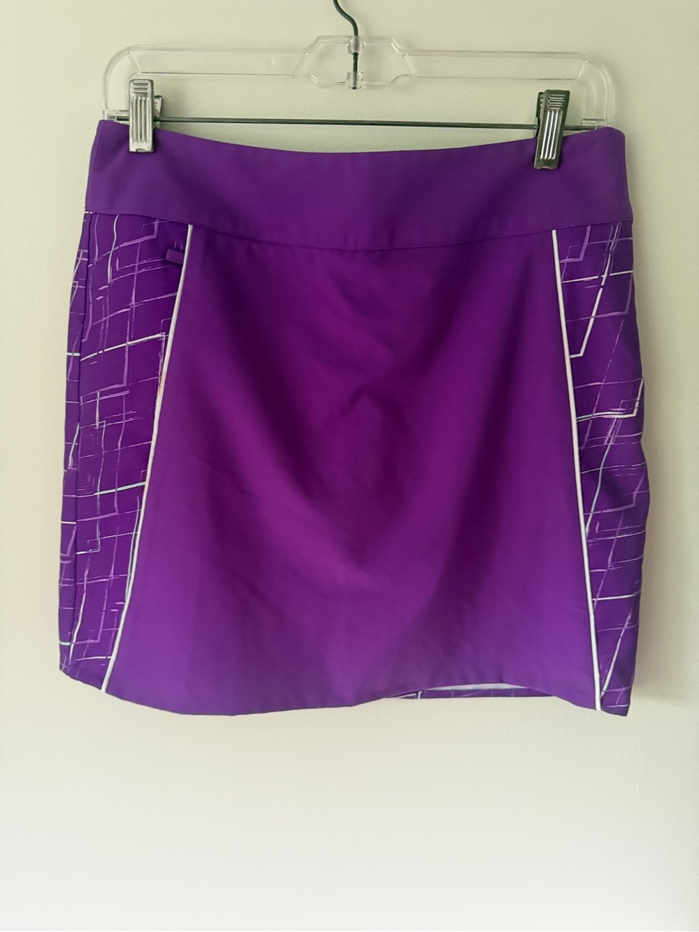 adidas Purple Mini Skort with White Piping